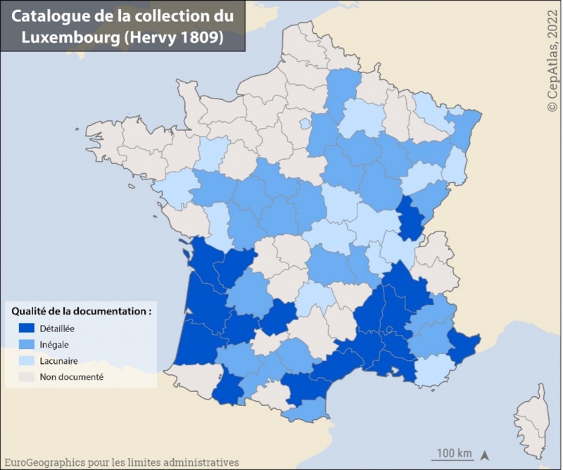 Figure 4 : La documentation recueillie pour la constitution du catalogue de la collection du Luxembourg (Hervy 1809).