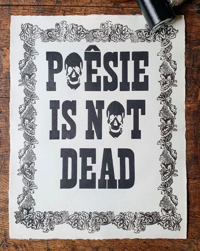 Figure 4 : « Poème-Affiche avec Antoinette Poisson et Pascal Leclercq, 2022 »