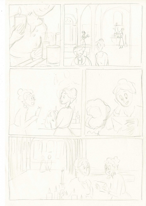 Figure 2. Planche au crayon de Laura Bensoussan.