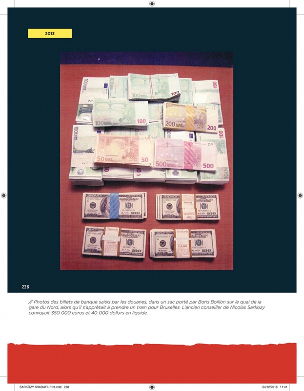 Figure 5a. Extrait (annexes) de Sarkozy – Kadhafi. Des billets et des bombes.