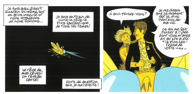 Figure 4. Étienne Klein, Laurent-Frédéric Bollée, Christian Durieux, L’Éternité béante, p. 18.©Futuropolis – Les liens qui libèrent 2024.