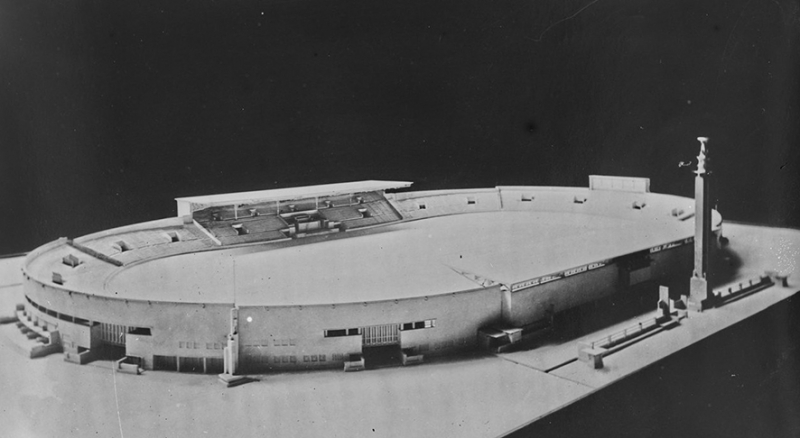 Figure n° 2. Maquette du stade olympique d’Amsterdam œuvre de l’architecte Jan Wils.