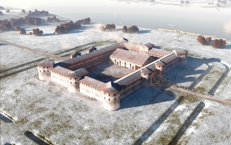 Figure 4: Castellum at Krefeld-Gellep at the end of the 4th century.