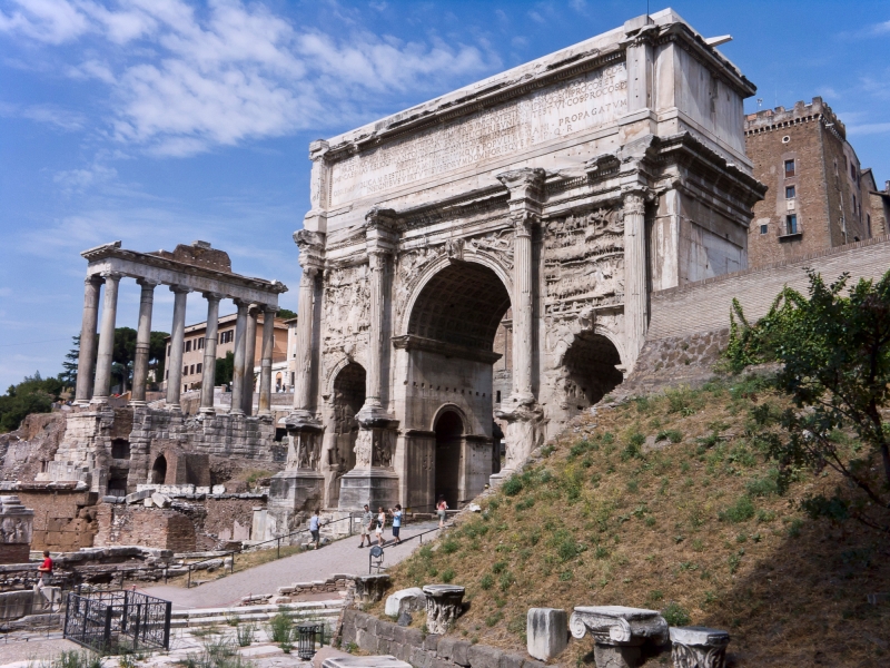 Figure 2: The Arch of Septimius Severus in the Roman Forum.