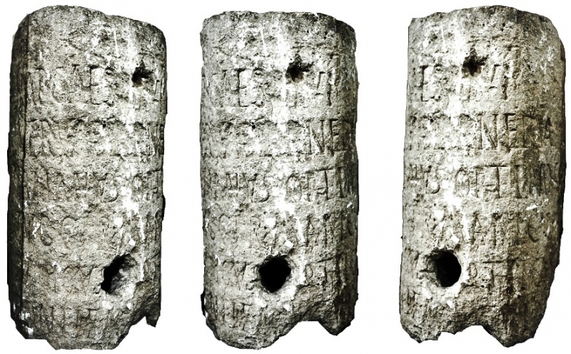 Figure 6: Three views of the Karsi milestone (now in the Erbil Civilization Museum, Iraqi Kurdistan).
