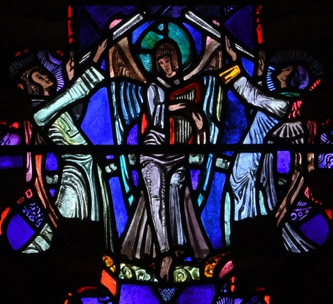 Fig. 17. Sacred Heart of Jesus and Sacred Heart of Mary, detail of angel.