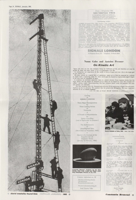 Fig. 10. Back cover of Signals 1.8 (June-July, 1965). © David Medalla and Paul Keeler.