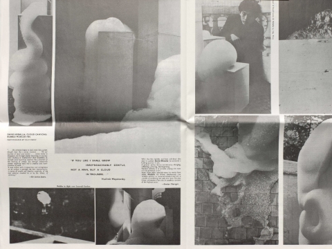Fig. 9. Medalla Cloud Canyon images in Signals 1.2 (September, 1964), 8. © David Medalla and Paul Keeler.