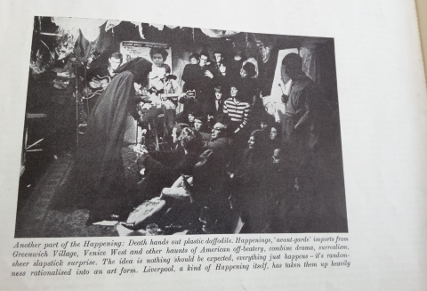 Fig. 3. Adrian Henri et al, Daffodil Event, Liverpool 1963.