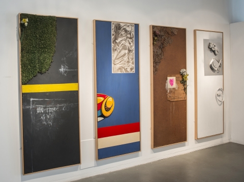 Fig. 4. Adrian Henri, Four Seasons, 1964, mixed media on board. Estate of Adrian Henri.