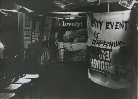 Fig. 6. Adrian Henri et al, City, happening, Liverpool, 1962