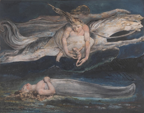 Fig. 1. William Blake, Pity, Large Colour Print c. 1795, Tate Britain.