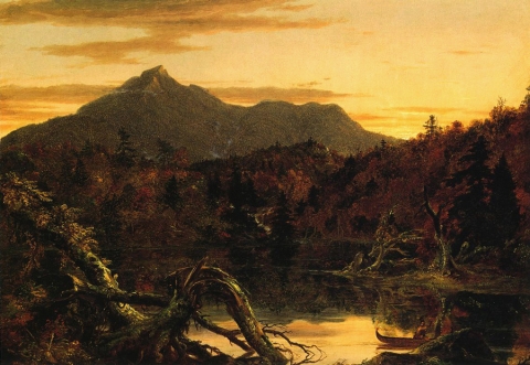 Fig. 10. Thomas Cole, Autumn Twilight, View of Corway Peak [Mount Chocorua], New Hampshire, New York Historical Society.