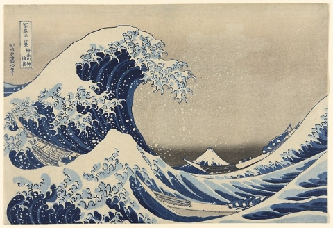 Figure 1. Katsushika Hokusai. Under the Wave off Kanagawa. 1826-1836. Estampe. Art Institute of Chicago.