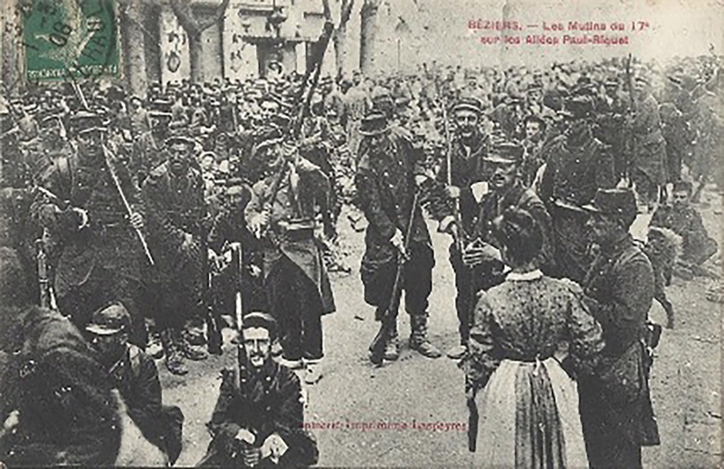 Fig. 4 : Béziers. Les mutins du 17ème régiment d’infanterie.