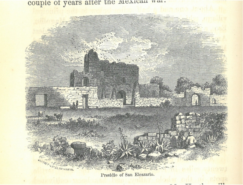 Figure 7. Henry C. Pratt, “Presidio of San Eleazario,” in John Russell Bartlett, Personal Narrative, vol. 1 (1854).