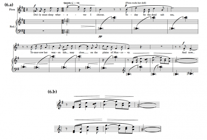 Fig. 6. Transcripciones del íncipit de Nana, de Eduardo Ocón (1874) y Nana I, de Felipe Pedrell (1922)