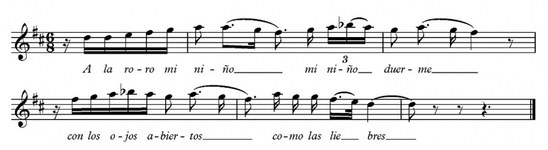 Fig. 9. Transcripción de Nana III, de Francisco Rodríguez Marín (1882)