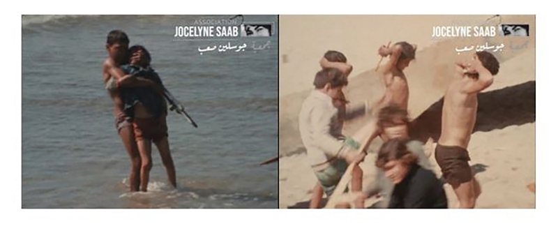 Figure 2 et figure 3 : Les Enfants de la guerre (Jocelyne Saab, 1976).