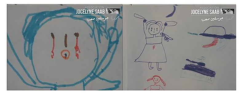 Figure 4 et figure 5 : Les Enfants de la guerre (Jocelyne Saab, 1976).